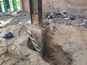 Обследование фундаментов под колонны для проведения дальнейшей реконструкции