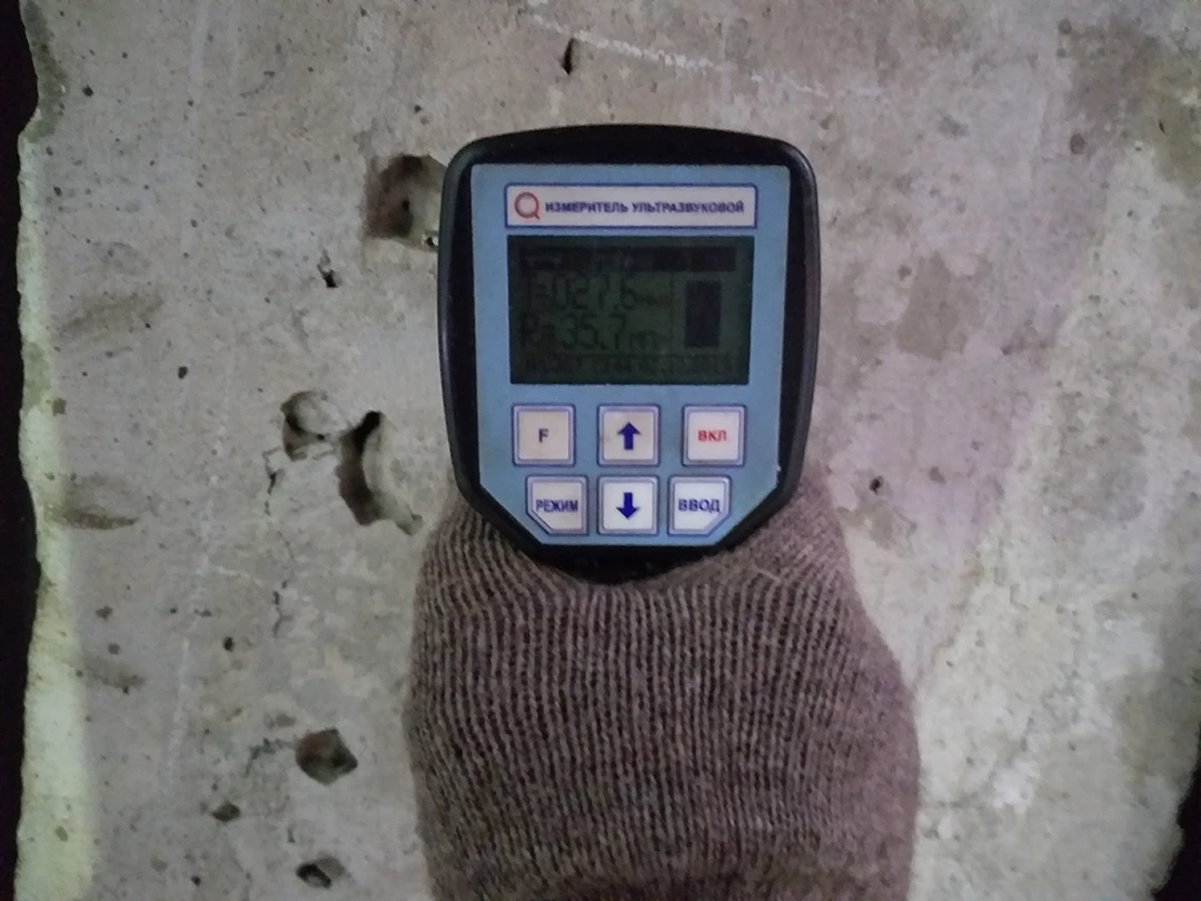 Измерение прочности бетона колонн ультразвуковым методом