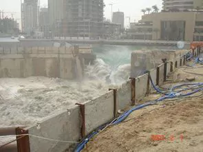 Дубай. Прорыв стенки при строительстве